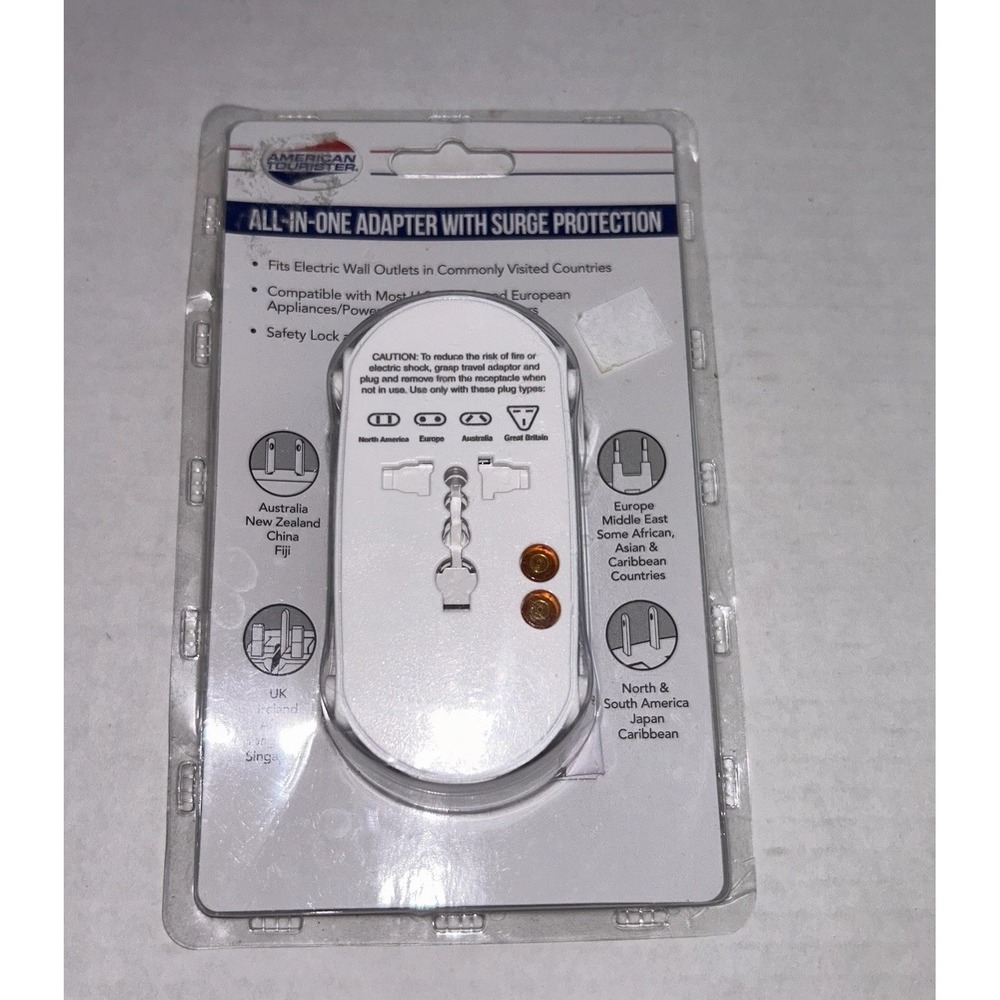 American Tourister All-In-One Travel Adapter Surge Protection‎ AT97-635-027-62